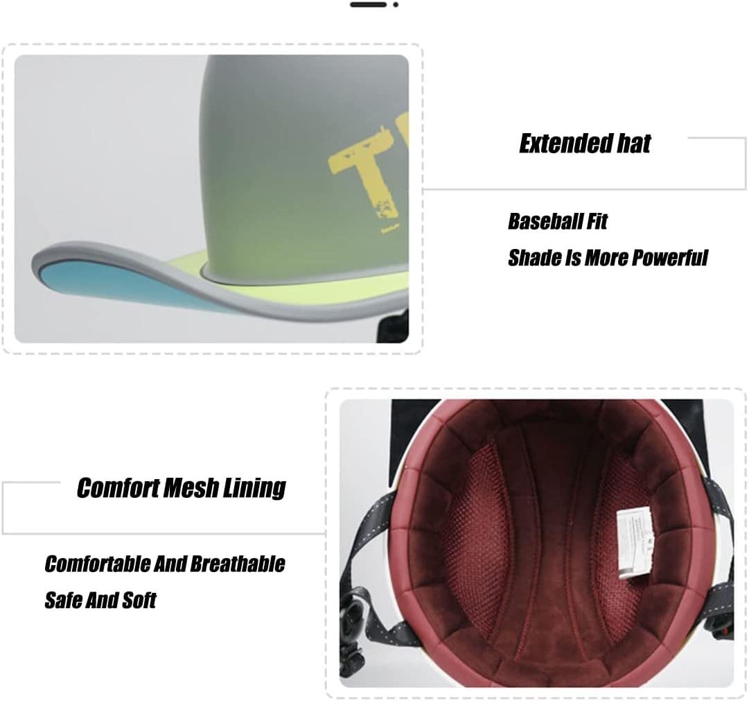 Otwarty kask motocyklowy w stylu niemieckim, dopuszczony do użytku przez DOT, styl Street Cruiser Jet, uniseks, dla dorosłych, półkask motocyklowy, modelowanie czapki baseballowej