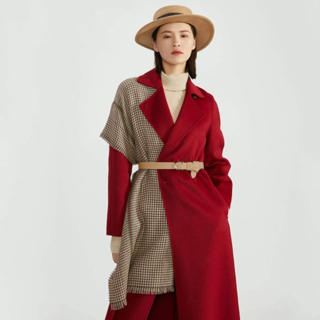 Sciarpa Calda Sciarpa da Donna, Lunga Autunno E Inverno Addensata in Pura Lana Scialle Caldo A Doppio Uso per La Vita Quotidiana