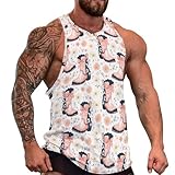 Design sans manches et circulation de l'air : la coupe sans manches vous garde au frais et vous permet de superposer facilement les couches de vos bottes, t-shirts sans manches pour homme, t-shirts et débardeurs pour homme pour un style quotidien