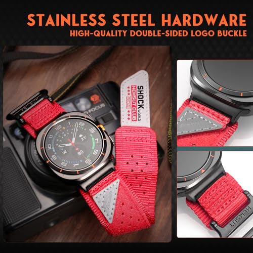 Image of Nylon Watch Band Compatible with Samsung Galaxy Watch Ultra 1 /2. | Millitary Nylon Strap Galaxy Watch Ultra -47mm for Men.