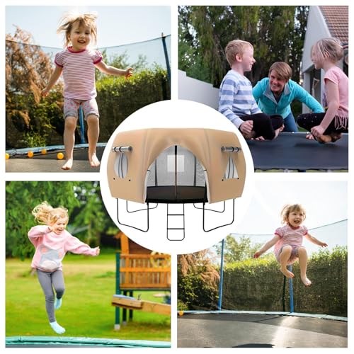 Tente de canopée pour trampoline protégeant les enfants du soleil d'été - 6