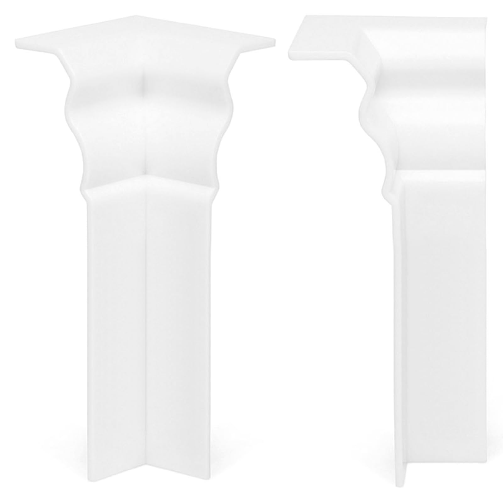 Hamburger Sockelleiste ECO Altberliner Profil – Weiß folierte MDF Fußbodenleiste