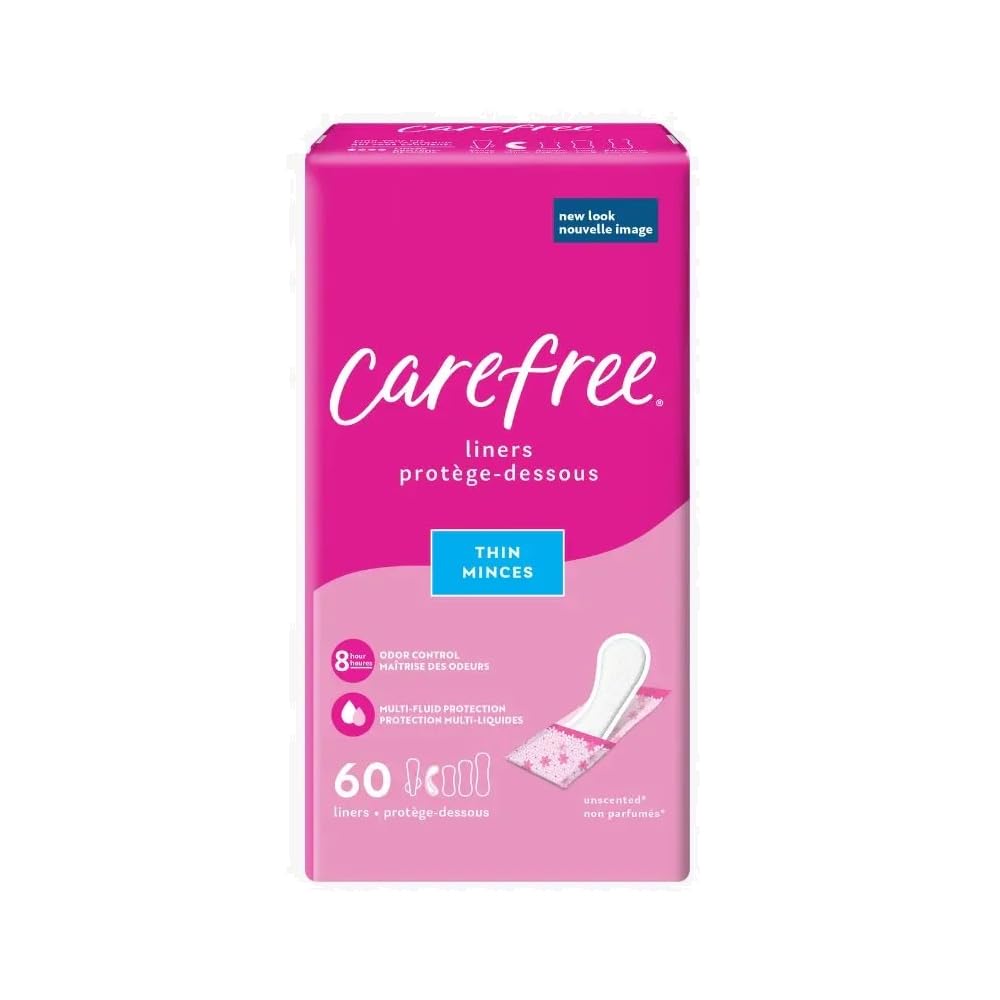 Carefree Pantiliners Thin to Go Unscented (Pack of 4)