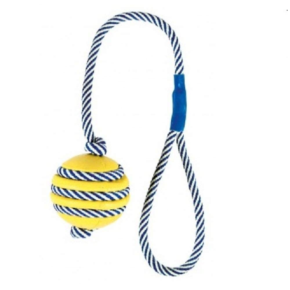 Trixie Ball with Phosphorescent Rope Dog Toy, Natural Rubber Material, Tug Toy, Chew Toy, 5/40 cm (Multiple Colors, Get Any 1 Color) (B09NMM591W) Amazon Price History, Amazon Price Tracker