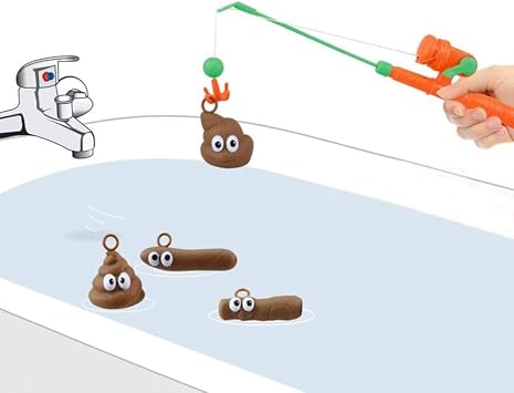 Ootb Jeu Ligne Fishin For Poo Floaters Canne A Peche Env 54 Cm En Plastique Set De 7 Dans Boite Cadeau 59 2140 Amazon Fr Cuisine Et Maison
