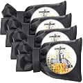 Outdoor Faucet Covers for Winter, Actgan 8.3"H x 6"W Thickened Outside Garden Faucet Socks for Freeze Protection, Reusable Insulated Faucet Covers, 4 Pack, Black