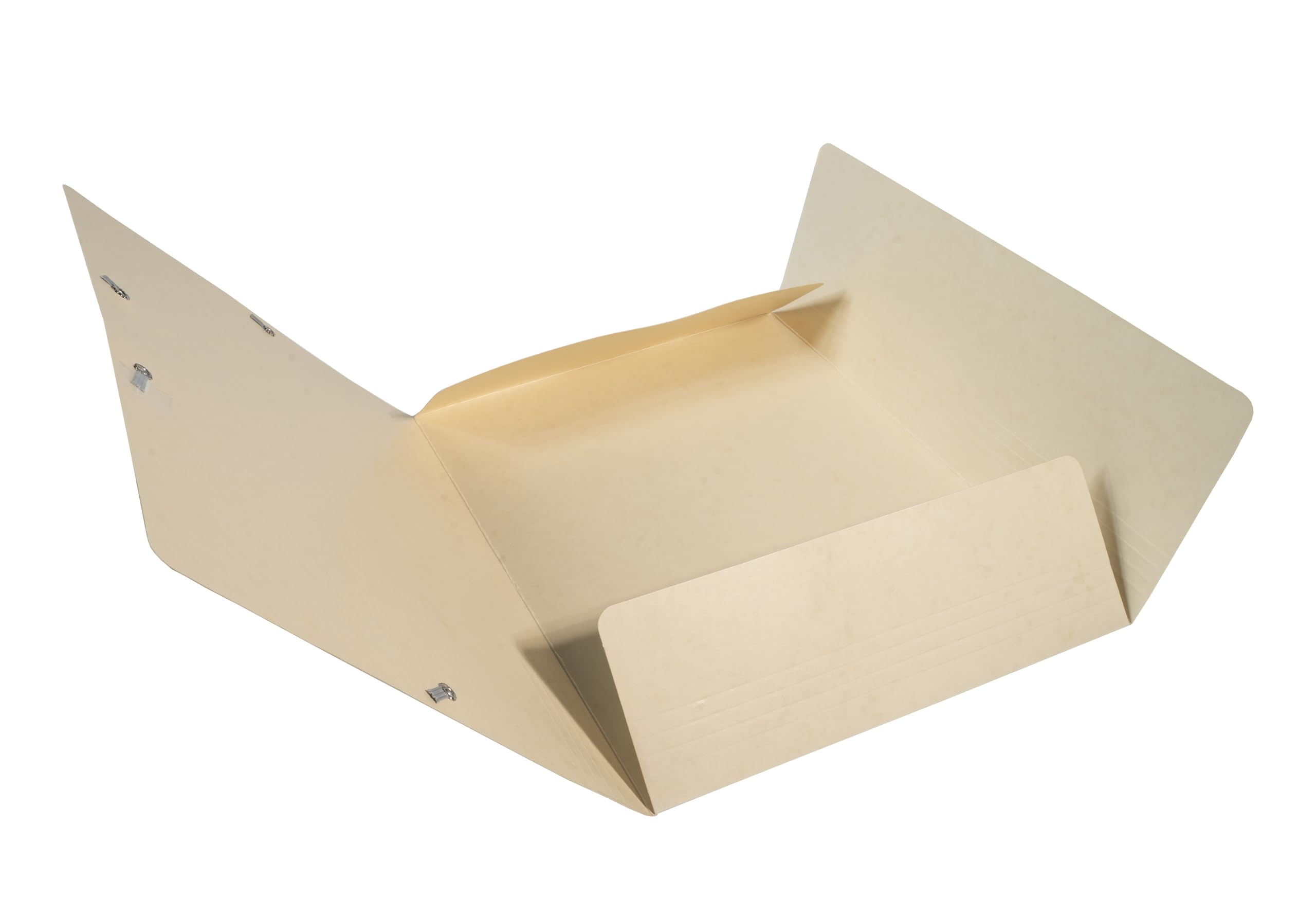 Exacompta 17104H 25er Pack Einschlagmappe aus extra starkem Colorspan-Karton für DIN A4 mit 3 Klappen und 2 Gummizügen elfenbein