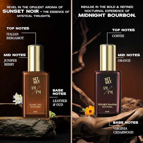 Image of Set Wet AM /PM Gift Set 4x20 ml Premium Scent with Long Lasting Fragrance Perfume - 80 ml (For Men)