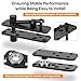 Pivot Hinge Kit for Murphy Door, Hidden Door Hinge Hardware Kit, 570 Lbs Load-Bearing Heavy Duty 360 Rotation Invisible Hinges for Secret Door or Hidden Door Bookcase, Easy DIY Hidden Door System