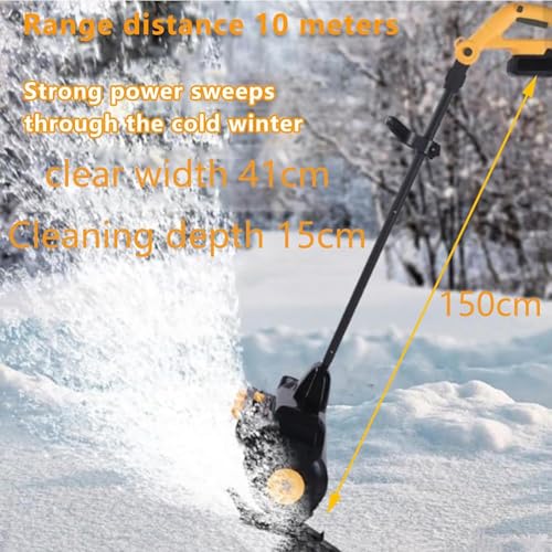 Souffleuse à neige large de 41 cm dotée de deux batteries avec chargeur rapide