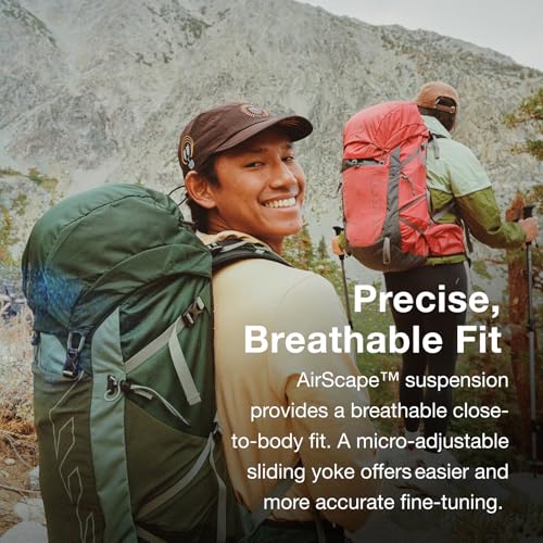 Image of Osprey Talon 33L Men's Lightweight Hiking Backpack - Daypack for Travel & Camping, Green Canopy /Pine Leaf
