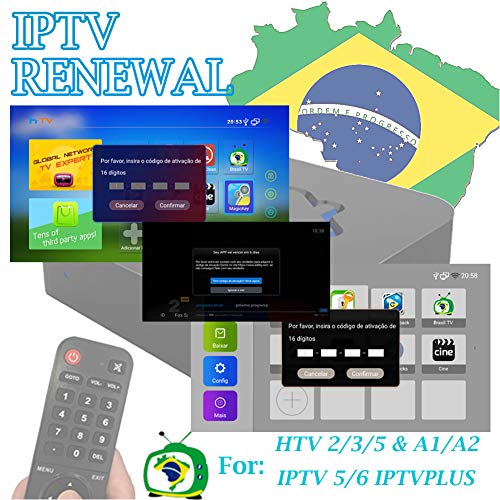IPTV Brazil TV Box Renew Code, Activation Code for A1/A2/ HTV1 3 4