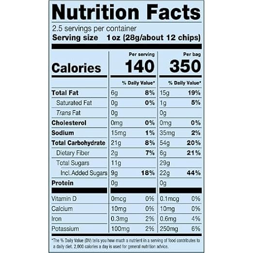 Seneca Original Apple Chips - 2.5 oz. bag, 12 per case