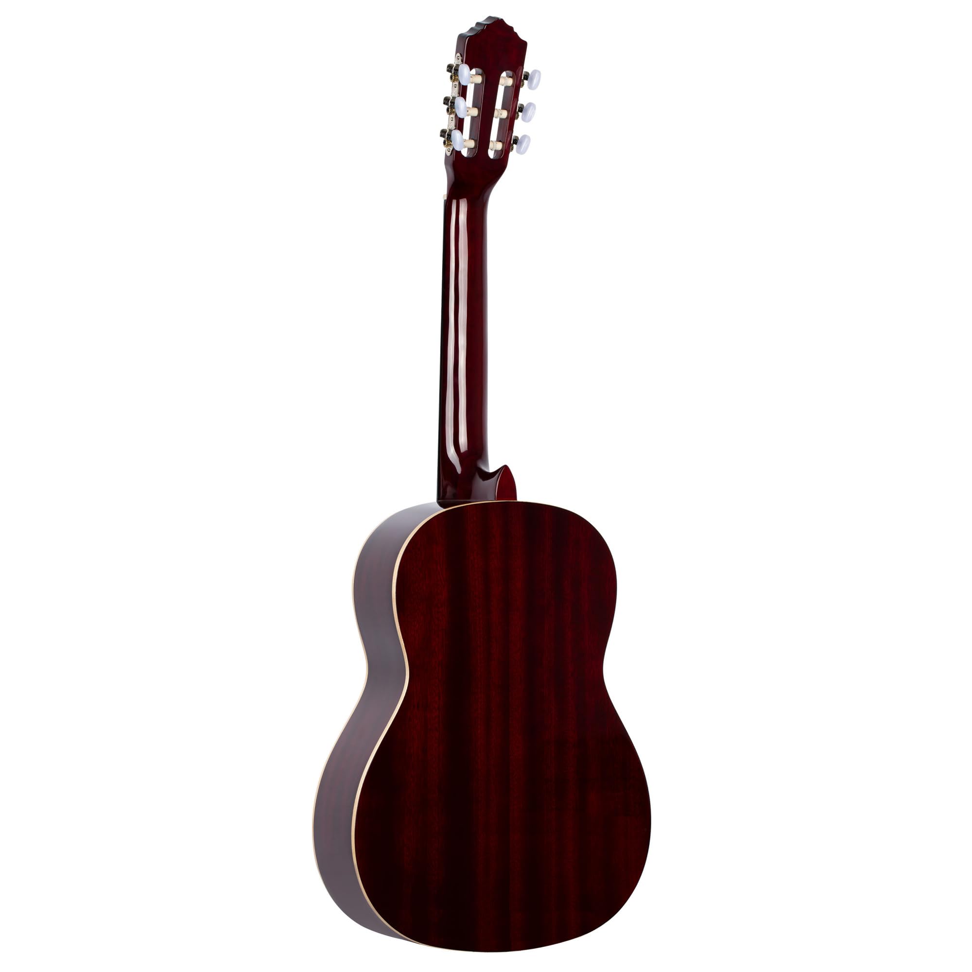 Ortega Guitars Chitarra Concerto Rossa Misura Standard - Serie Family - include Gig Bag - mogano/top in abete (R121WR)