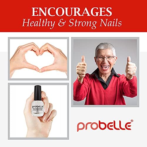 Probelle Nail Strengthener, Nail Strengthening Treatment, Nail Growth and Repair, Stops Peeling, Splits, Chips, Cracks, and Strengthens Nails (0.50 ounces, 1)