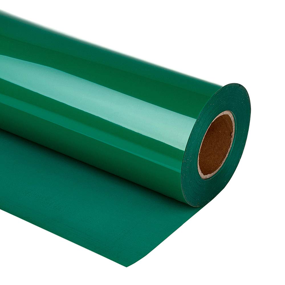guangyintong Heat Transfer Vinyl HTV Rolls, Green Iron on Vinyl 12" x 5ft