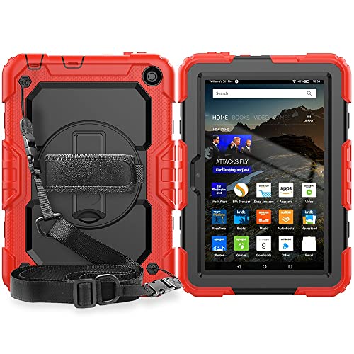 ^ubgPCP[X Kindle Fire HD 8/Fire HD 8 Plus 2020 ϋvϏՌTPUP[XAیJo[AXN[veN^[A360x]LbNX^h+nhXgbv+V_[Xgbvƌ݊܂B ی(Re