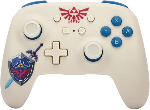 PowerA Wireless Controller for Nintendo Switch/Switch Lite/OLED Model - Legend of Zelda, Sworn Protector, Tears of the Kingdom, AA Battery Powered (Battery Included), Officially Licensed by Ninte
