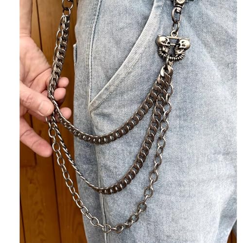 Image of PINKPIN Pants Chain Wallet Keychain Unisex Hip Hop Biker Jean Chains Punk Streetwear Accessory for Men Women