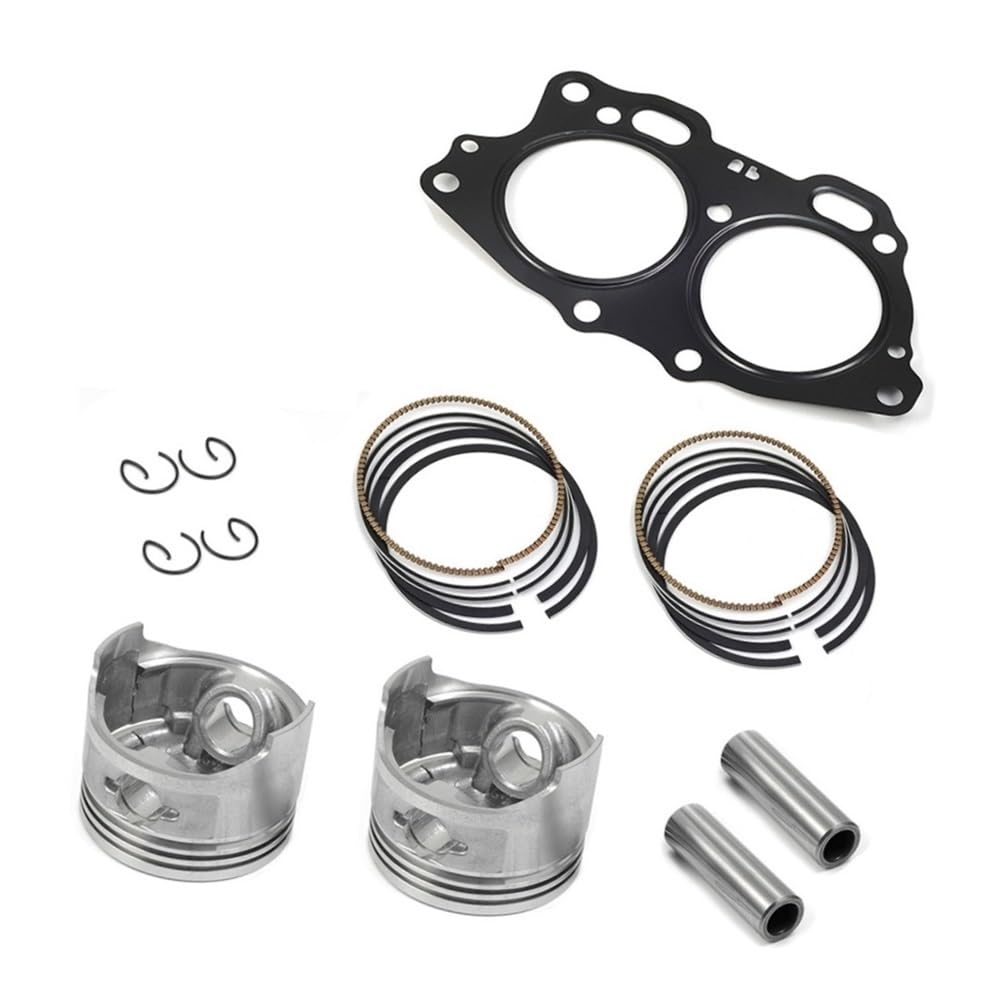 pist. Kit di ricostruzione finale, guarnizione dell'anello del pistone, adatto for carrello da golf a 4 tempi EZGO, motore Fuji EH35C MCI 350 cc, 1996-2008, 72504G01