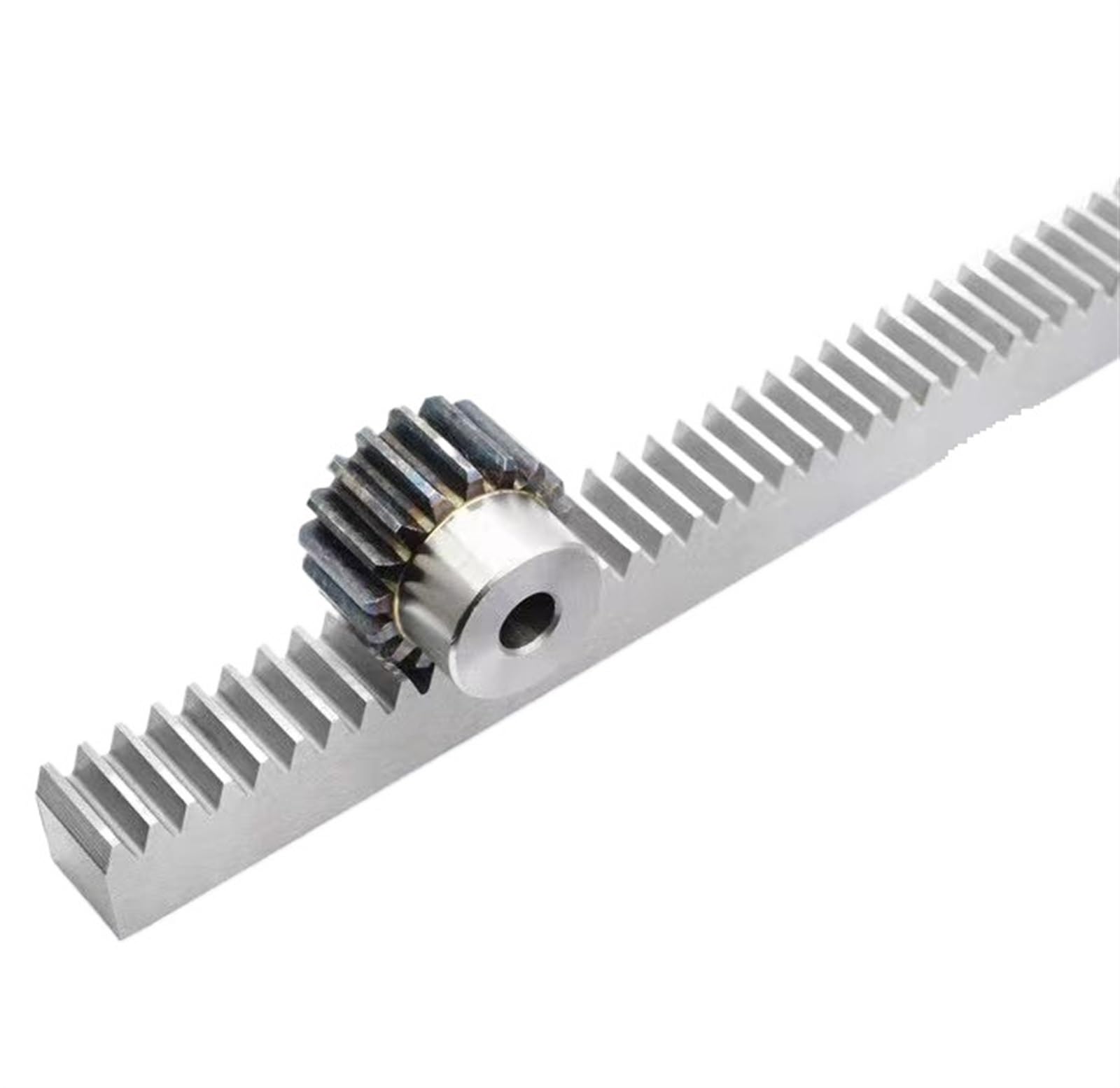 Bevel Gear Pinion Hardware Mechanical 1pcs 1Mod 1 Modulus Gear Rack Steel 15 * 15 * 500mm + 1PCS 1Mod 45teeth Pinion Bore Hole 6/8/10/12mm Steel #45 Gear Metal Gear(10mm Hole 45T Gear)