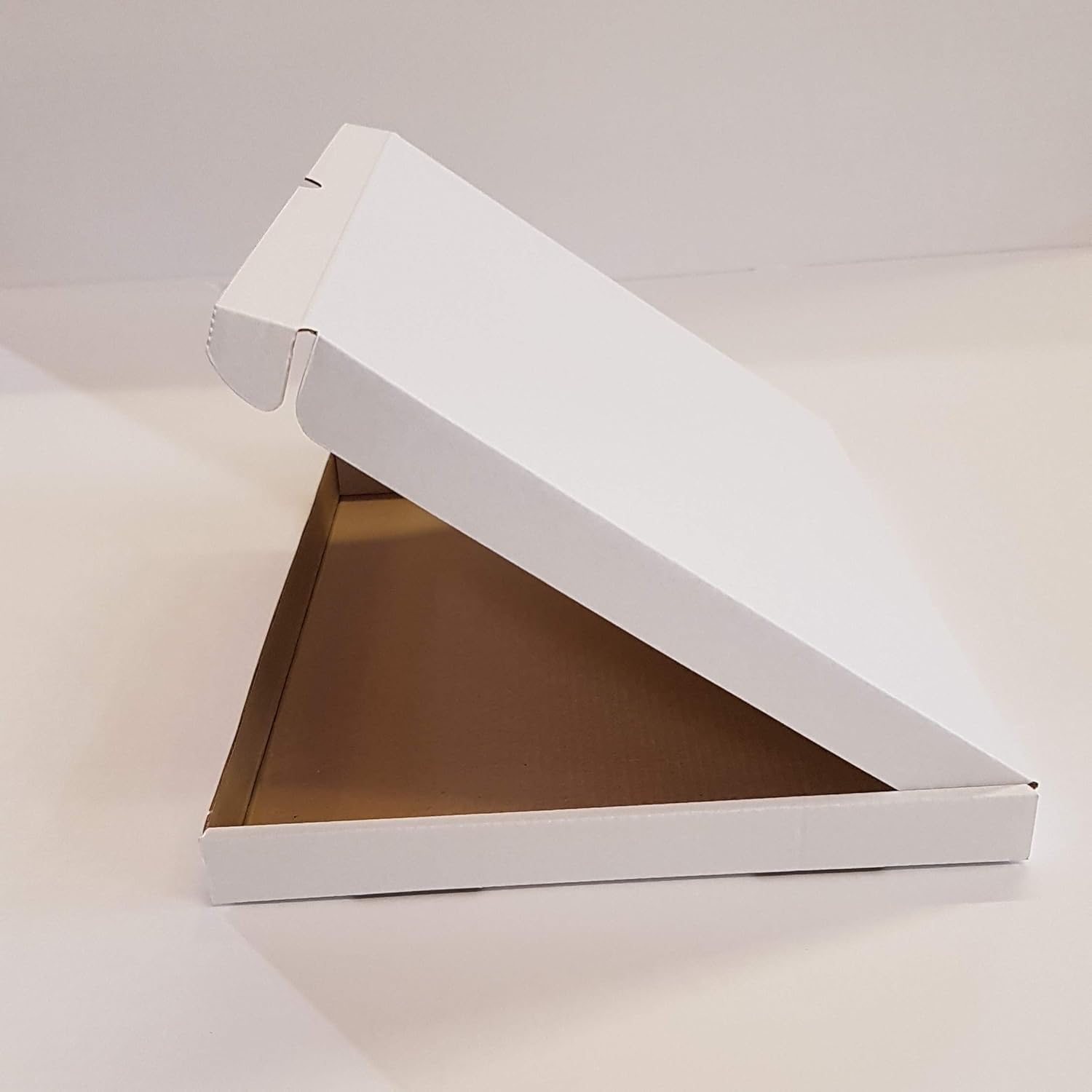 iDEALS UK PACKAGING LTD White C4 A4 size large letter postal boxes cardboard Pip folding lid boxes - Internal size 326 x 227 x 24mm (5)