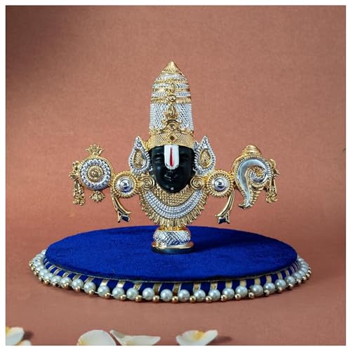 Image of 999 Silver Plated Balaji Idol | 8-Inch Lord Venkateswara Swamy Statue for Sacred Vastu Home Decor | Pooja Room & Mandir Showpiece | Perfect Divine Accent & Gifting Option