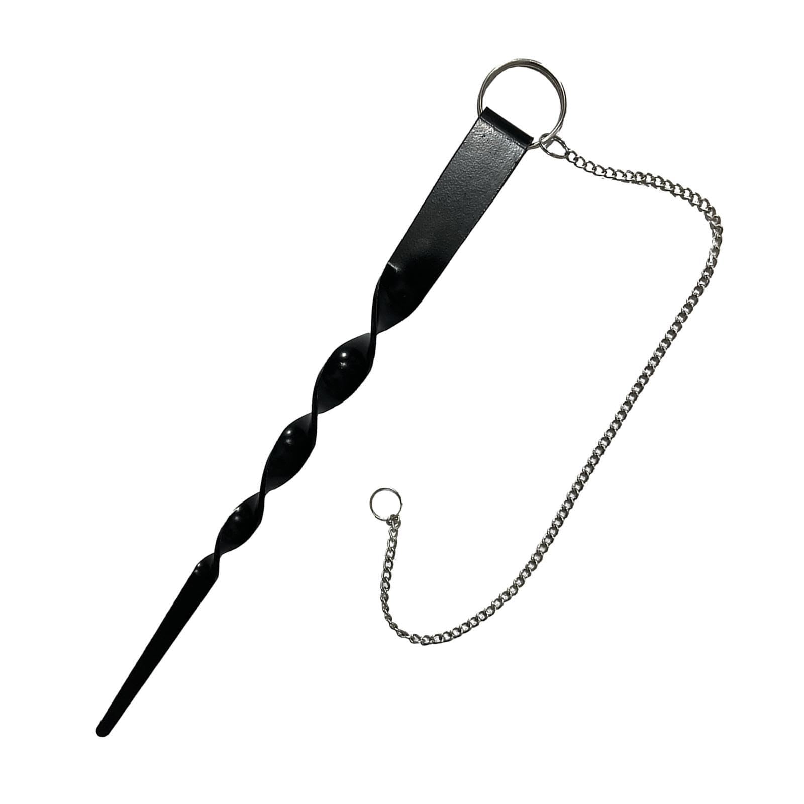 LIXSAZSE Durable Rain Chain Anchoring Stake Spiral Tip Galvanized Iron 13 Inch Chain Easy Installation Efficient For Outdoor Drainage Downspout Drainage Rain