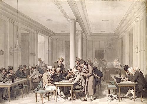 Tableau Toile Café Parisien par Louis Leopold Boilly 60x90cm SERENDIPITP