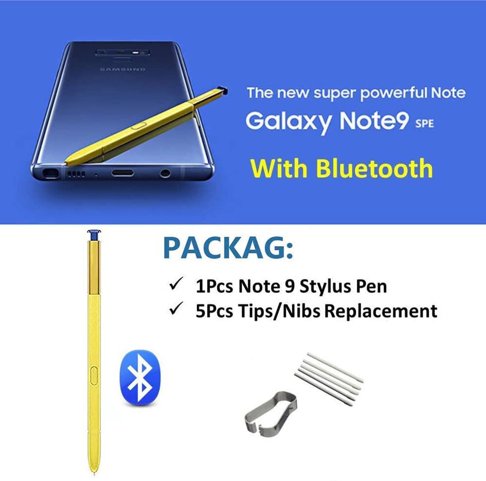 Galaxy Note 9 rysik zamiennik do Samsung N960 wszystkie wersje Touch S (z Bluetooth) z końcówkami (niebieski/żółty)