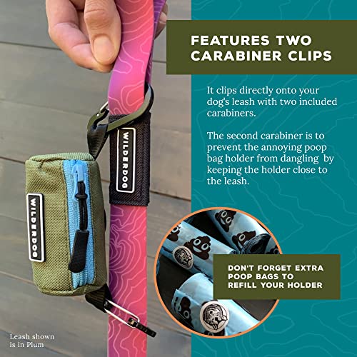 Image of Wilderdog Dog Poop Bag Holder - Dark Green