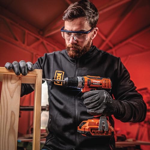 VILLAGER Fuse 18V Akku-Bohrschrauber & Stichsäge Set – Modell VLN 3220 + VLN 1120 – inkl. 2× 1,5 Ah Lithium-Ionen Akkus, 2,4 A Schnellladegerät und Zubehör