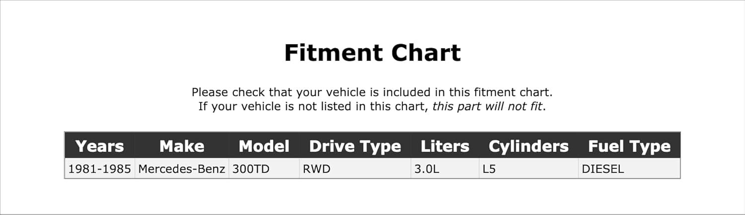 Automatic Transmission Gasket Set Compatible With Mercedes-Benz 300TD 3.0L L5 RWD DIESEL 1981 1982 1983 1984 1985 PC-160770