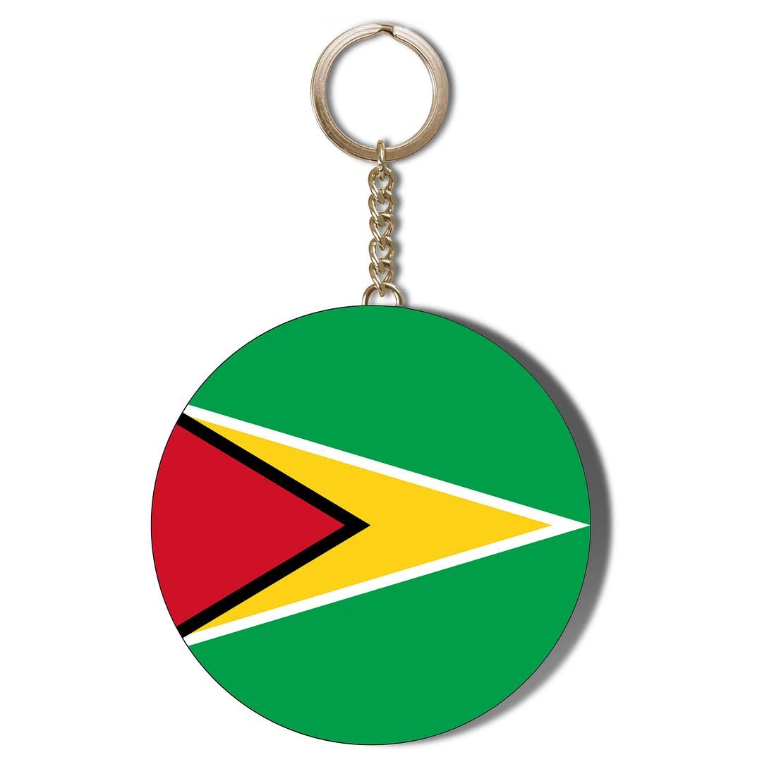 Gift Insanity GUYANA FLAG 55mm KEYRING BOTTLE OPENER