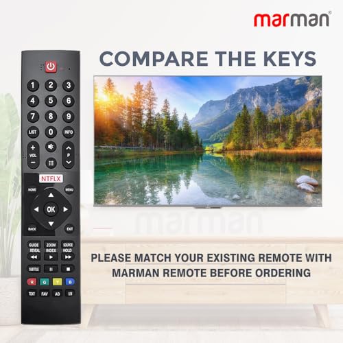 Image of marman Compatible with Panasonic Smart 4K LED LCD HD Tv Remote Control Original with Netflix Function Non Voice Command Without Google Assistant Pairing not Required !