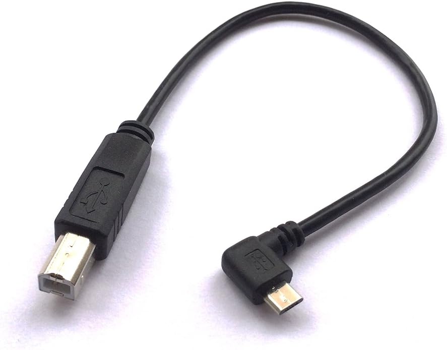 GaoLx Elbow OTG Micro USB Male to Type B Male Printer Data Cable, Tablet GaoLx Mobile Phone Print