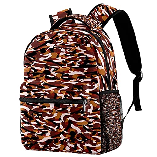Sac à dos de voyage camouflage ergonomique avec porte-gourde pour soulager le dos