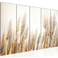Runa Art Paardebloem Schilderijen Huiskamer XXL Groen Grijs Natuur 120