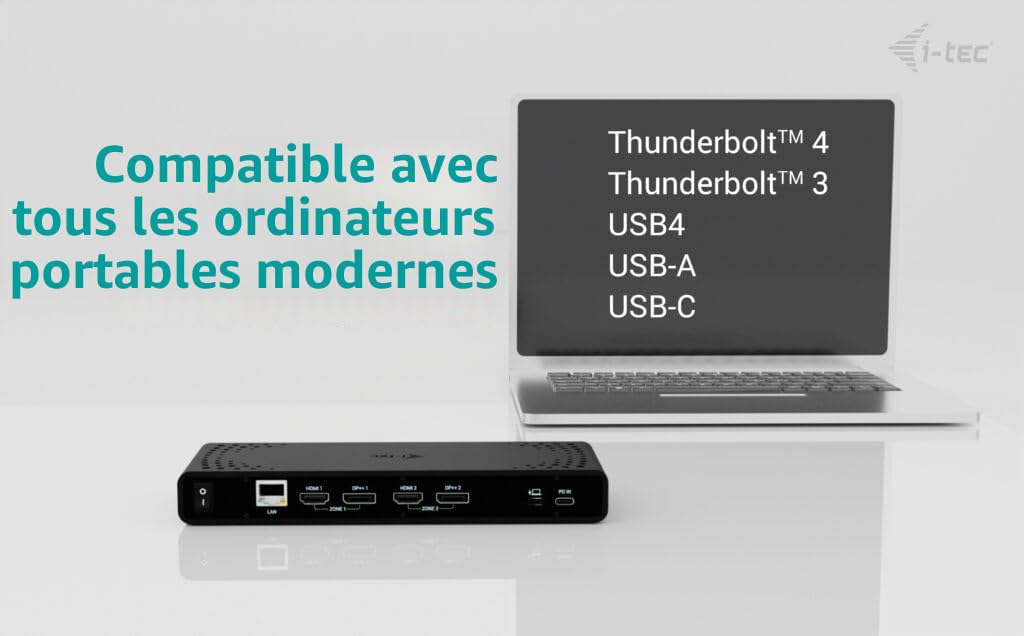 I-Tec Universal Dual 4k Display Docking Station + Power Delivery 85w (I-Tec Universal Dual 4k Dock - Power Delivery 85w)