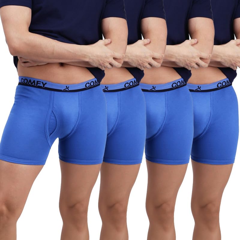 Image of Amul Comfy Men's Trunk Underwear | Soft Outer Elastic | Soft Waistband | Breathable Comfortable Innerwear | Pack of 10 | Color May Vary