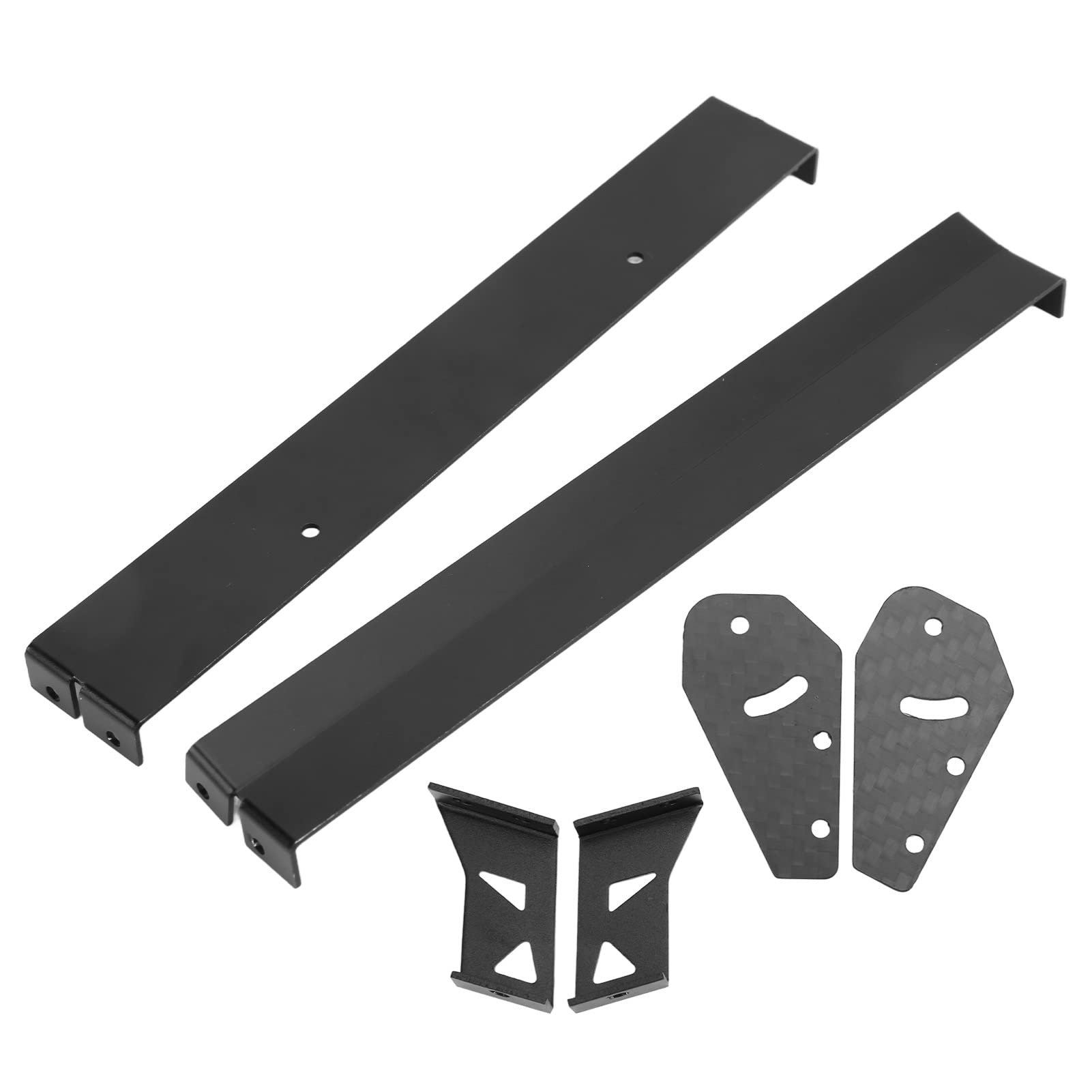 RC Car Tail Wing Rear Spoiler High Strength Upgrade Parts for 1/10 RC on Road Racing Operating Car, Aluminum Alloy + Carbon Fiber Material