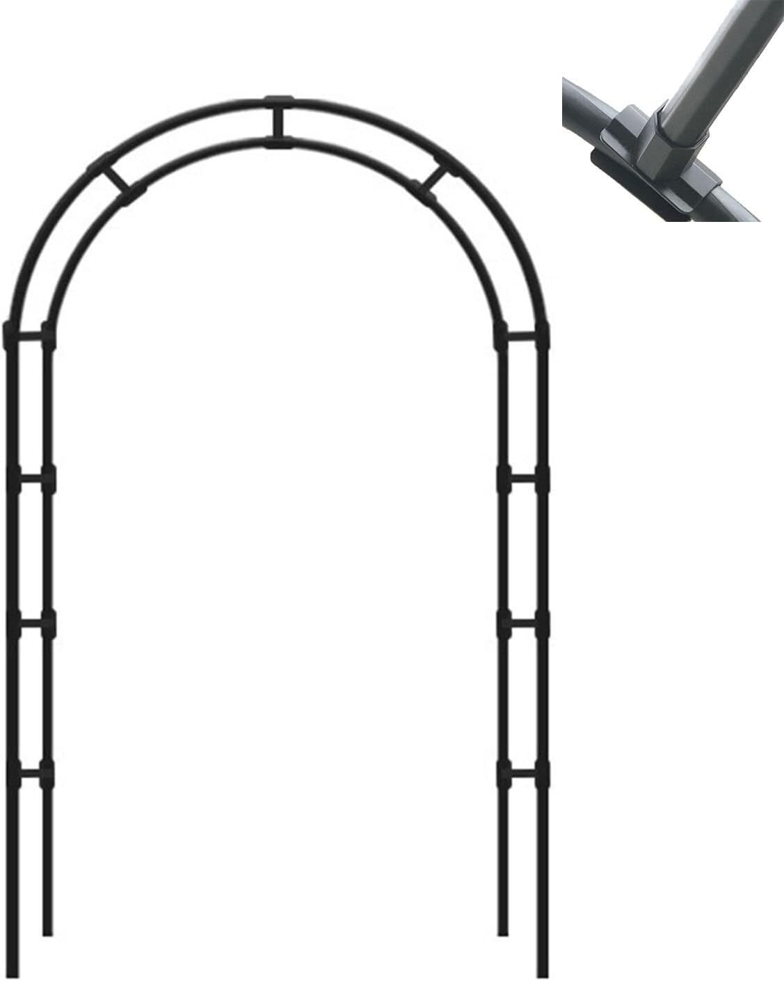 Arche d'arrière-cour de fête pour mariée et pergola de roses