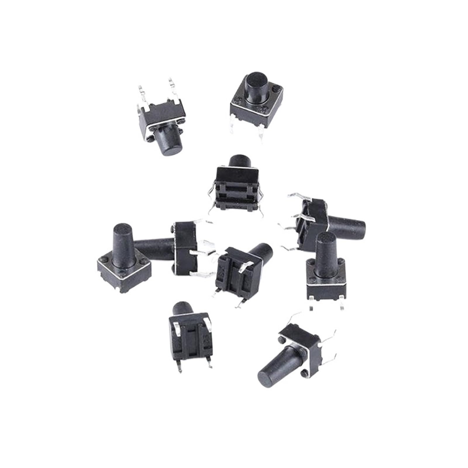 Mini interrupteur tactile 6x6x13mm DIP 4 broches pour circuit imprimé PCB