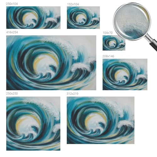 Papel Pintado Adhesivo para Renovar Paredes Con Manchas Fotomural Ola del Mar 6