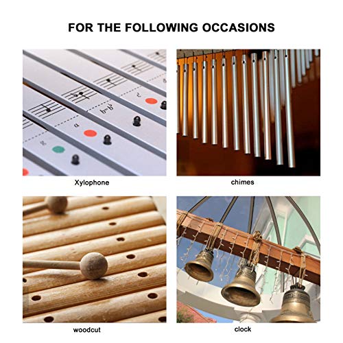 ARTIBETTER 1 par de Marretas de Madeira Baquetas de PercussÃ£o Baquetas para Instrumento de Xilofone