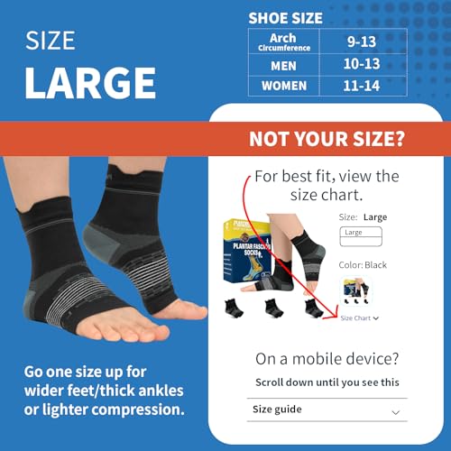 Image of 3 Pairs Plantar Fasciitis Socks Ankle Compression Sleeve with Arch Support
