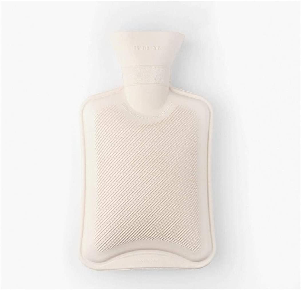 Bolsa De Agua Caliente Suave Bolsa De Agua Caliente Con Cubierta Roja Copo Nieve Botella Suave Y Cálida, Para Aliviar El Dolor Cuello Trasero Noches Acogedoras Botella Agua Caliente Adultos(Rot)