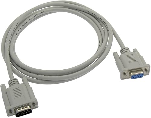 Cable de módem nulo DB9-MF de 6 pies, 1 paquete