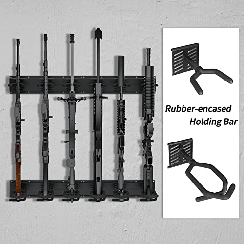 UNITEDPOWER Gun Rack Wall Mount, Metal Shotgun Rack Indoor, Adjustable