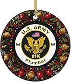 Christmas Ornament, US Army MOS 21K Plumber Christmas Ornaments, Ceramic Pendant, Xmas Tree Hanging Decoration, Holiday Decorations, Family Ornaments 2025, Gifts